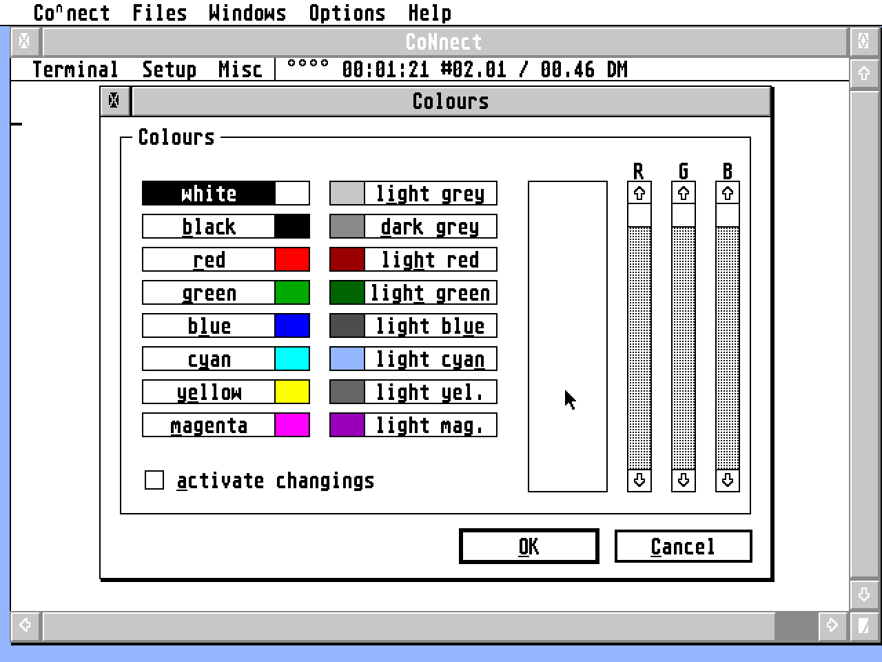 CoNnect atari screenshot